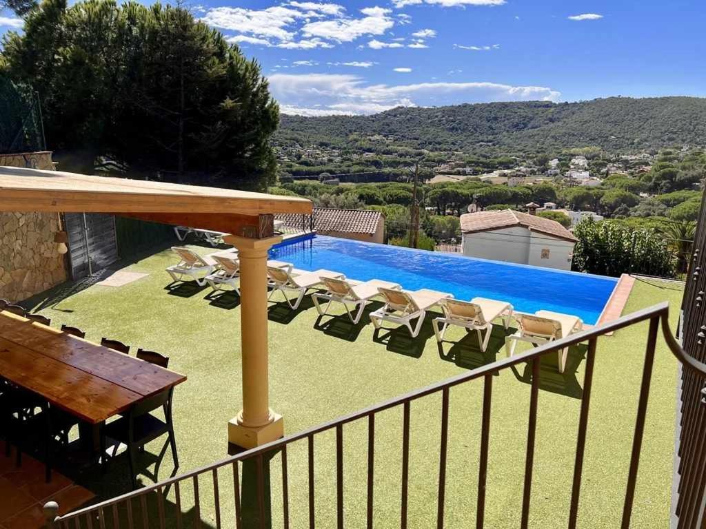卡隆赫Casa Mas Ambros Con Piscina Desbordante别墅 外观 照片