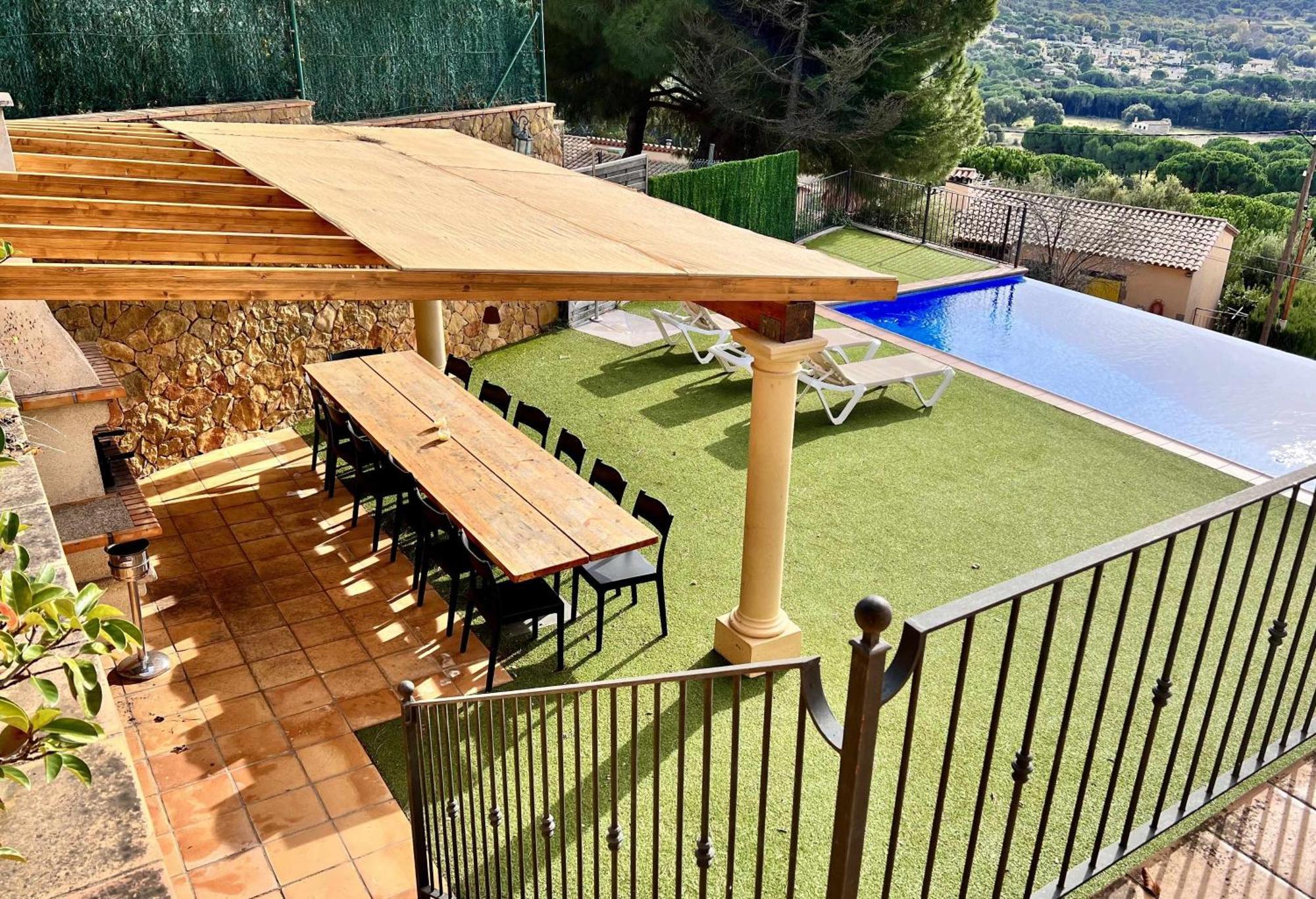 卡隆赫Casa Mas Ambros Con Piscina Desbordante别墅 外观 照片